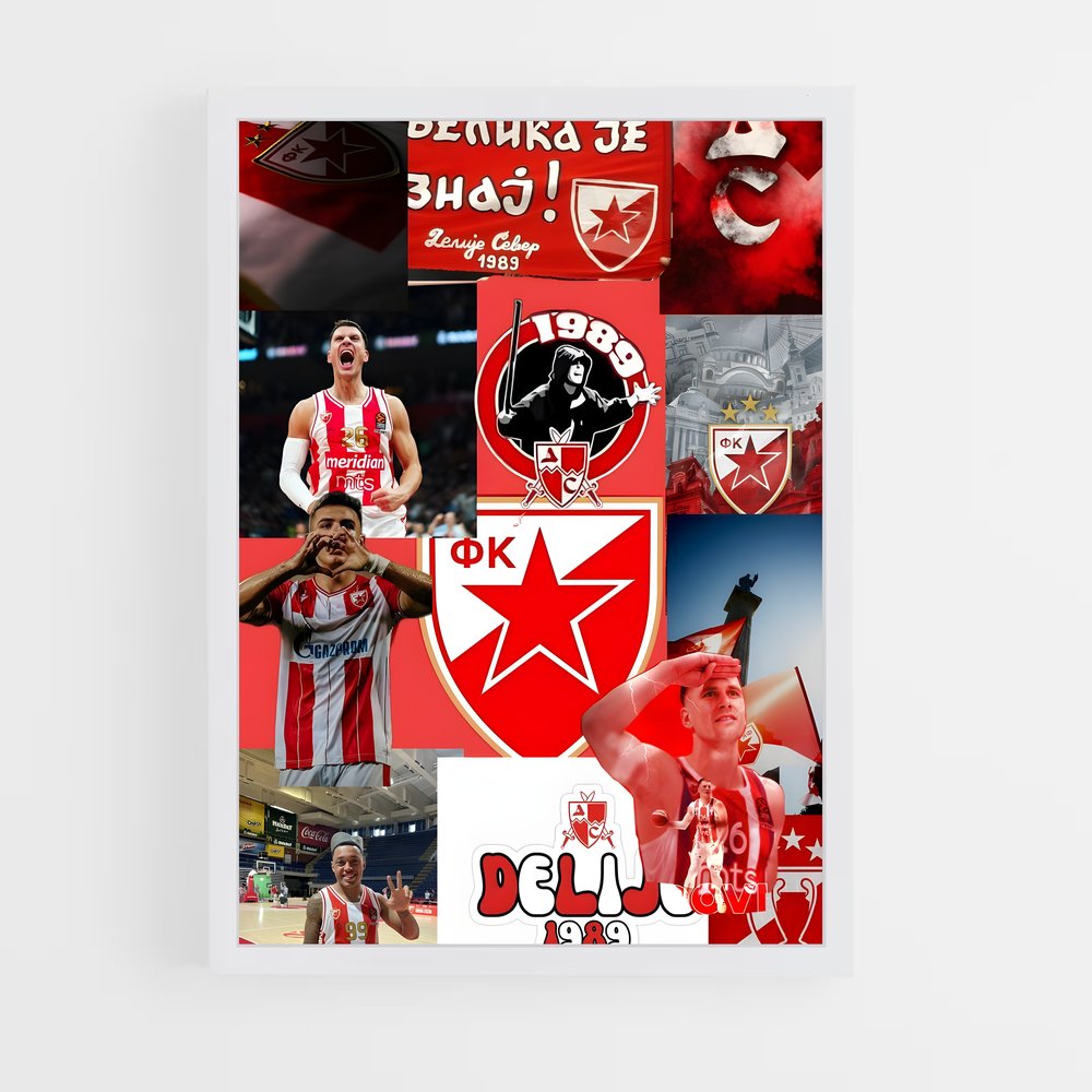 Poster Les Taureaux Rouges – affiche Basketball (vue 3)